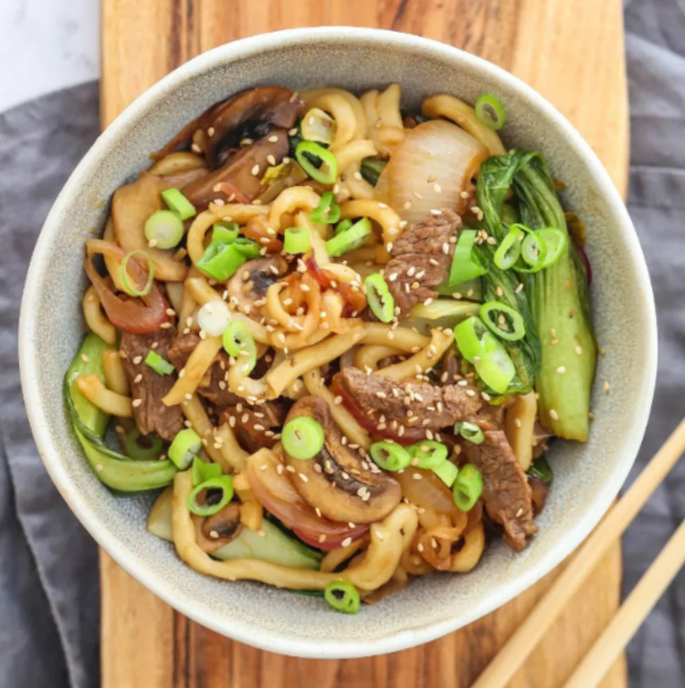 Healthy noodle bowl from the ANT recipe pack