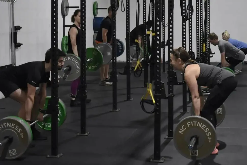 Members training on the rack at ANT
